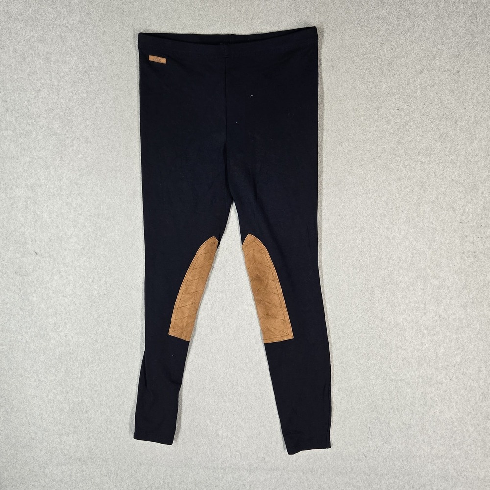 Polo Ralph Lauren Women Activewear Pant M Navy Riding Legging Quilted 27" Inseam